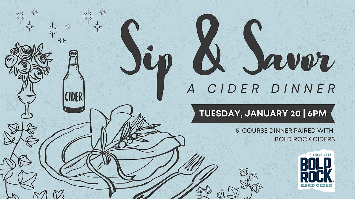 Sip & Savor: A Cider Dinner, 20 January | Event in Nellysford | AllEvents