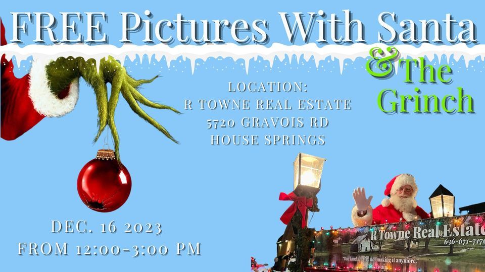 !FREE! Pictures with Santa, R Towne Real Estate,LLC, Dittmer, December