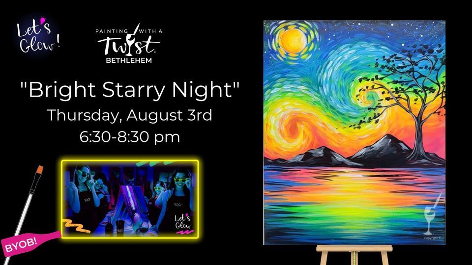 "Bright Starry Night", Painting with a Twist (Bethlehem, PA), Nazareth