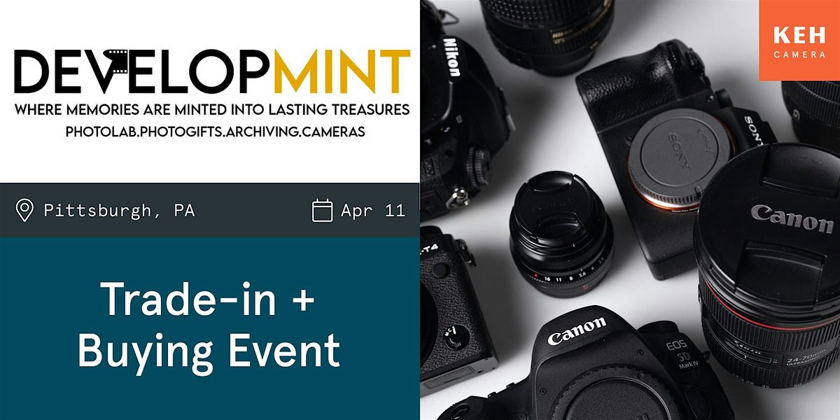 Sell your camera gear (free event-no ticket needed) at Developmint., 11 April | Event in Pittsburgh | AllEvents
