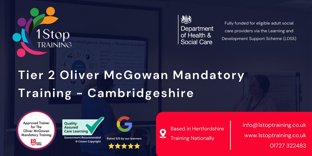 Tier 2  Oliver McGowan Mandatory Training (Cambridgeshire), 28 February | Event in March | AllEvents