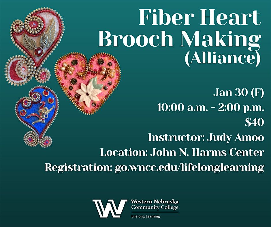 Fiber Heart Brooch Making (Alliance)