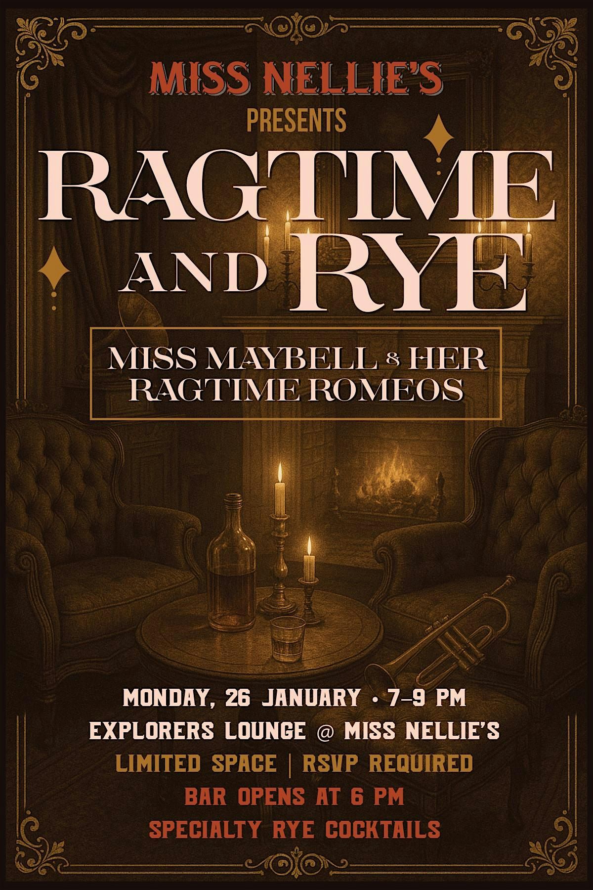 Ragtime & Rye, 26 January | Event in New York | AllEvents