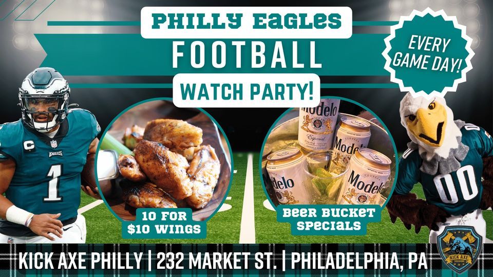 Eagles vs Cardinals Football Watch Party Kick Axe Philly!, Kick Axe