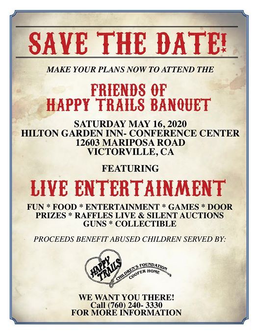 Friends Of Happy Trails Banquet At Hilton Garden Inn Victorville