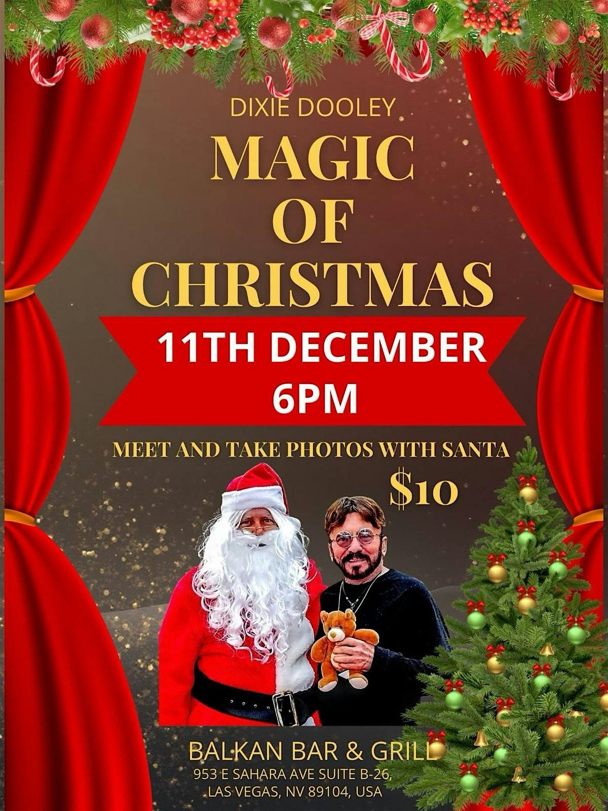 Dixie Dooley Presents: The Magic of Christmas, 11 December | Event in Las Vegas | AllEvents