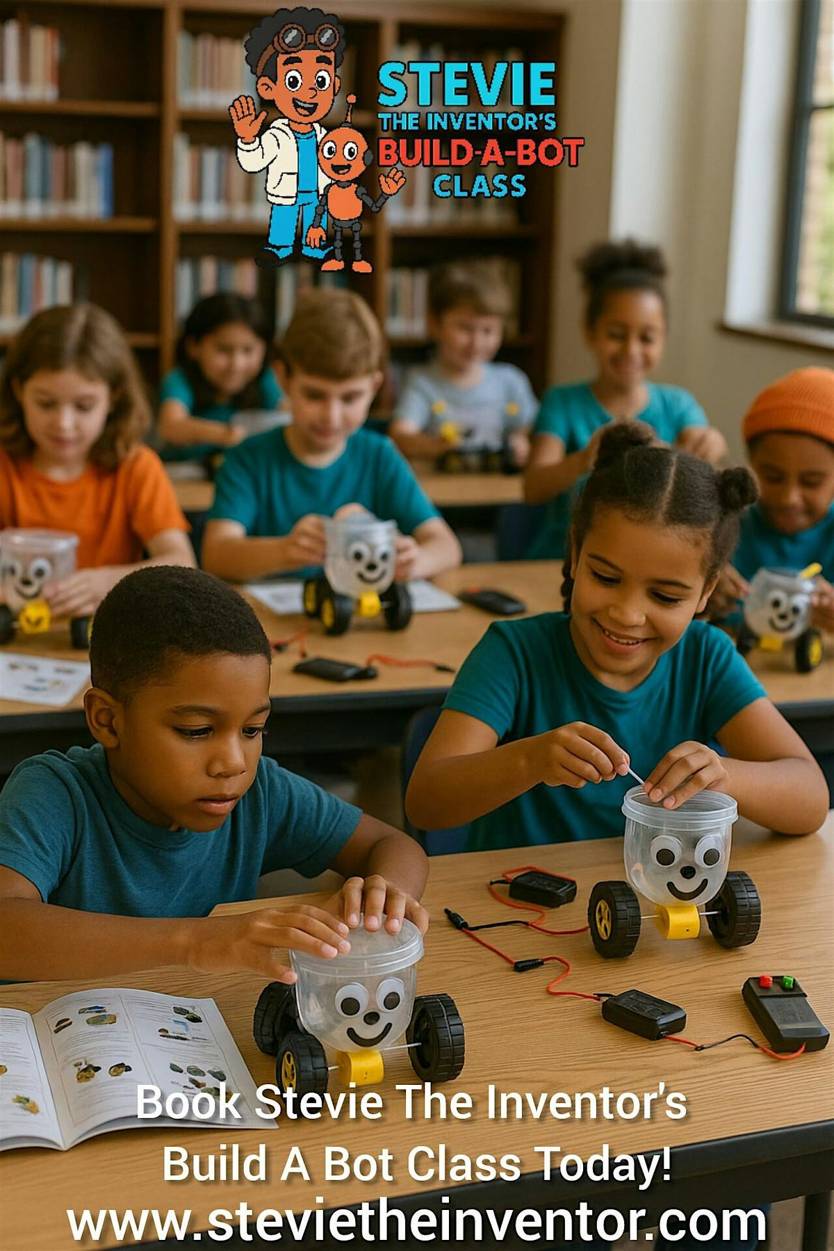 Stevie The Inventor's Build A Bot Class At Andorra Library, 10 January | Event in Philadelphia | AllEvents