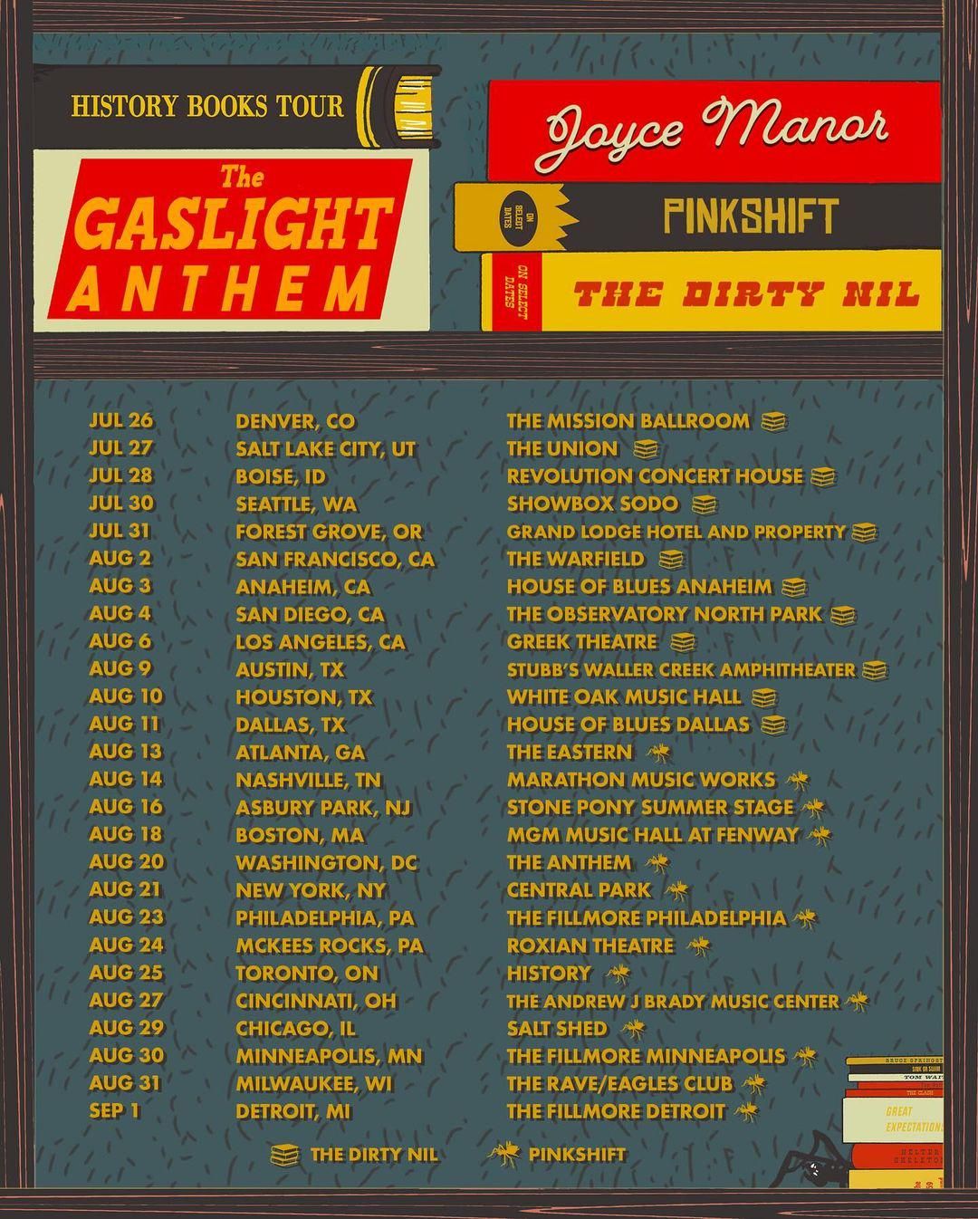 The Gaslight Anthem with Joyce Manor and The Dirty Nil, McMenamins