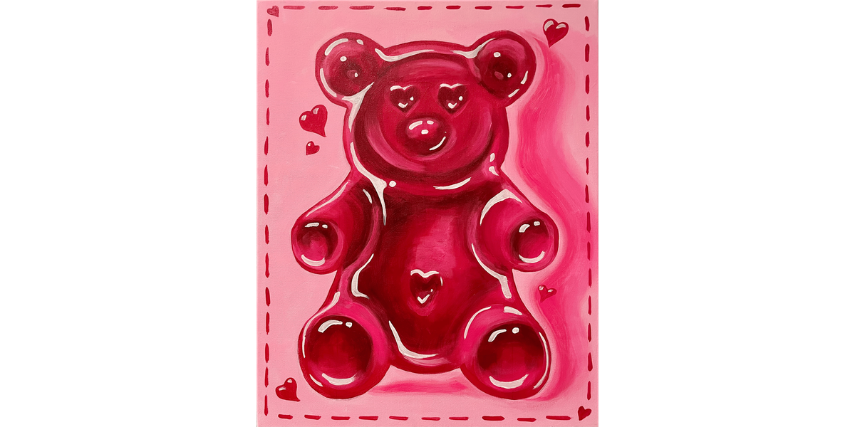 Bear-y in Love - Paint and Sip in Tyler | Classpop!™, 14 February | Event in Tyler | AllEvents