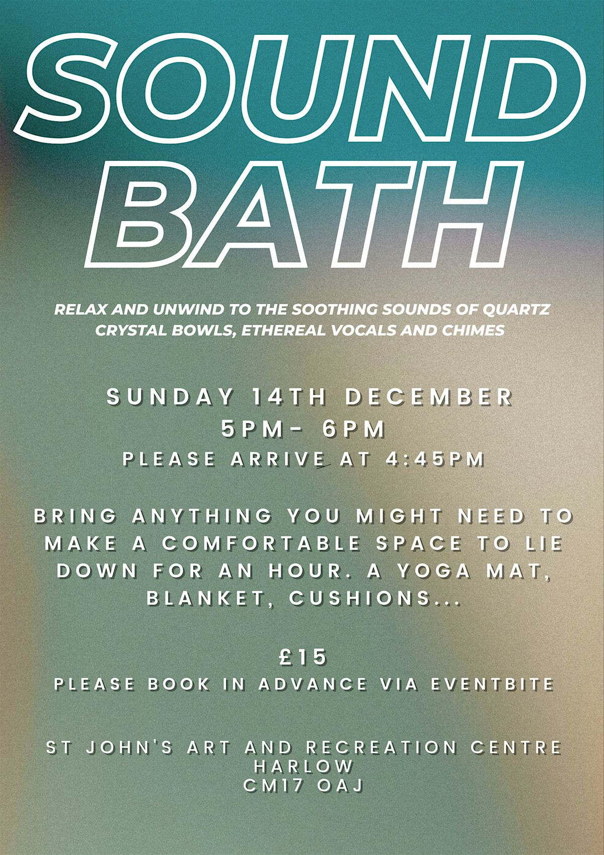 Sound Bath, 14 December | Event in Harlow | AllEvents