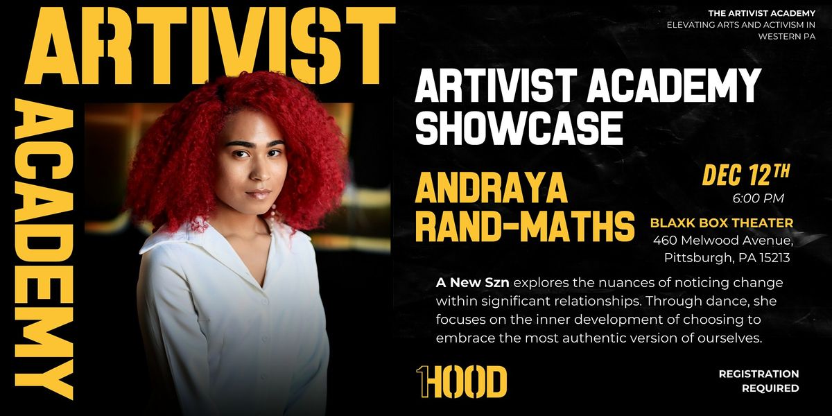 A New SZN: Performance by Andraya Rand Mathis, 12 December | Event in Pittsburgh | AllEvents