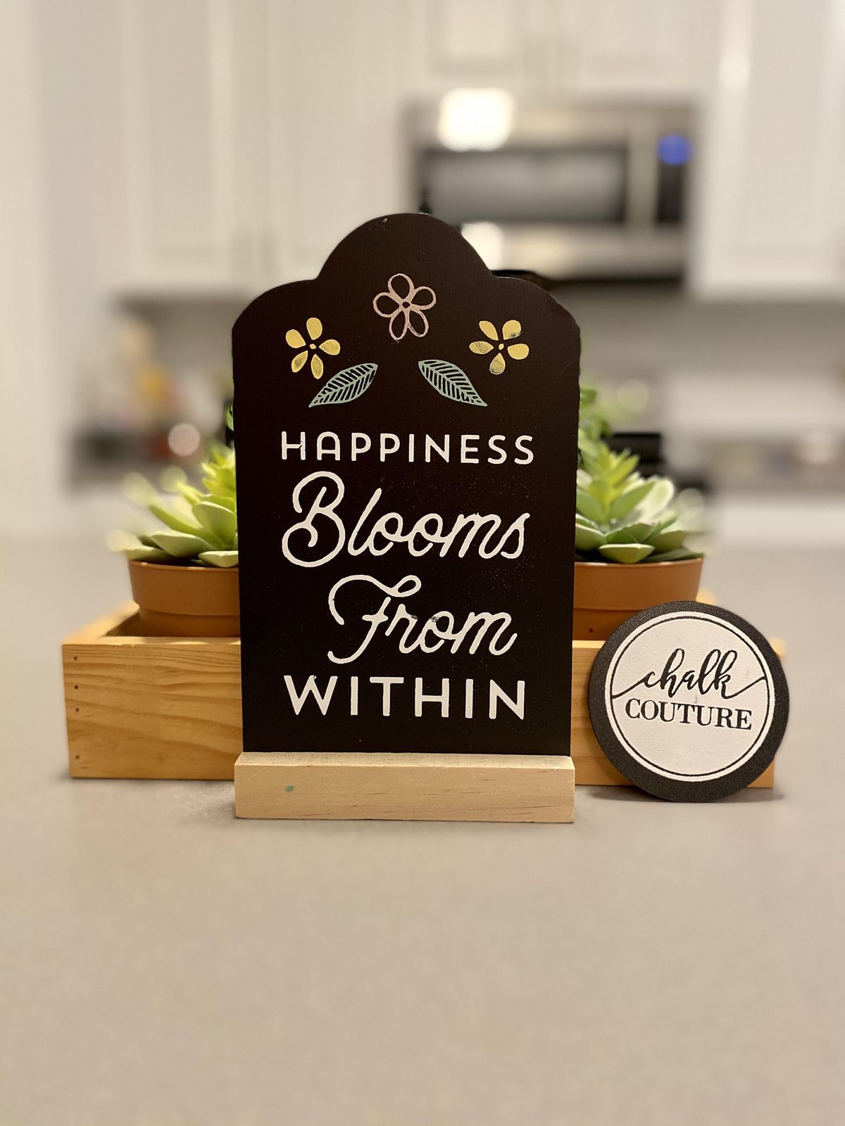 DIY Chalk a Spring Sign Bloomtastic Florist, Columbus, March