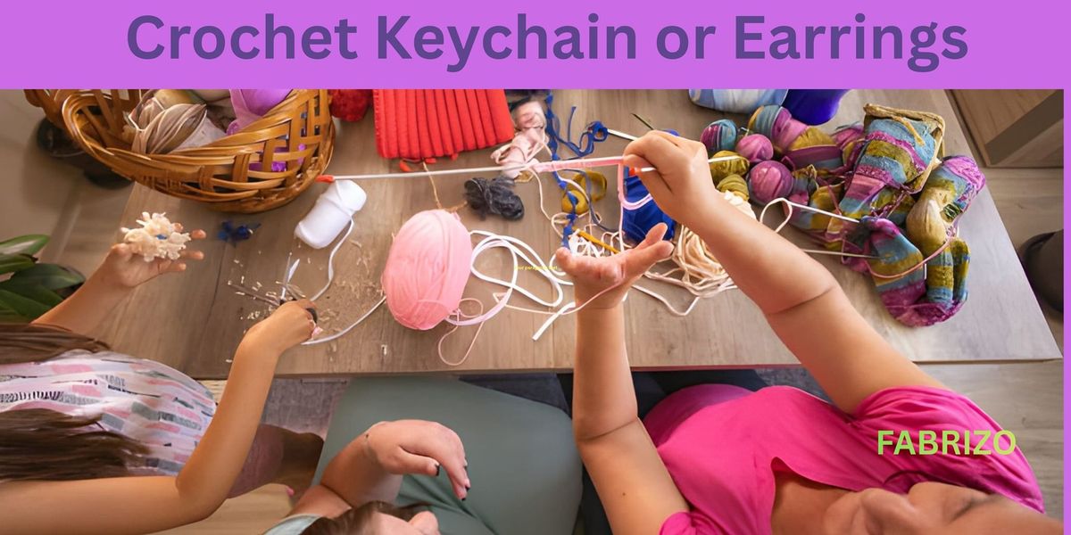 Crochet Keychain or Earrings