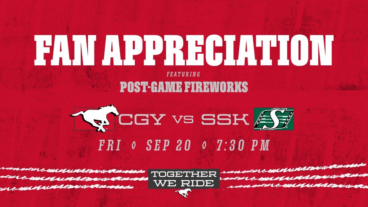 Calgary Stampeders at Saskatchewan Roughriders, 12 July | Event in Regina | AllEvents