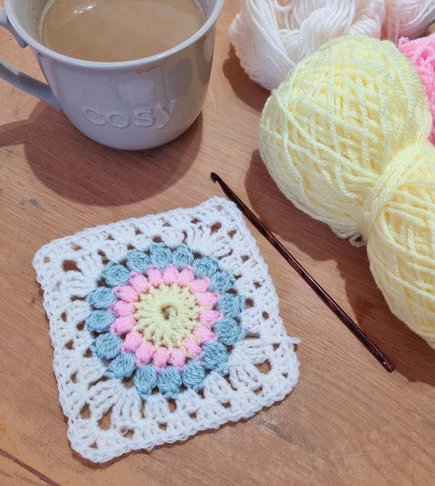 Crochet Sunburst Granny Square, The Crafty Gift Boutique , Grimsby, 13