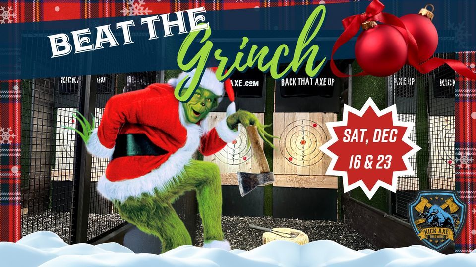 BEAT THE GRINCH at Holiday Axe Throwing Kick Axe Philly!, Kick Axe