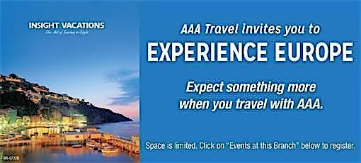 AAA Invites You to Experience Europe with Insight Vacations, 13 January | Event in Winston-Salem | AllEvents