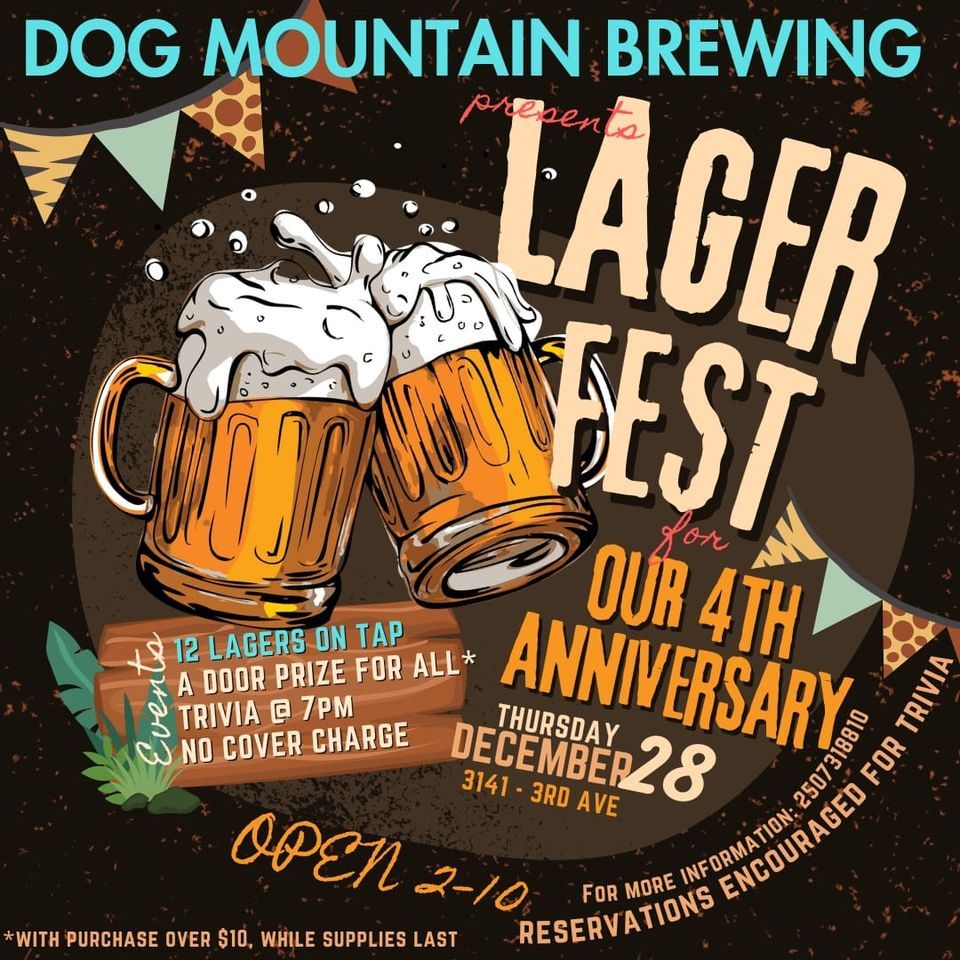 4th Birthday Lager Fest, Dog Mountain Brewing, Port Alberni, December