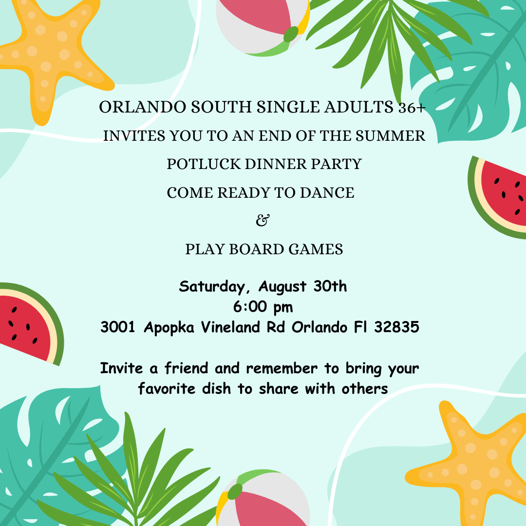 Single A faults 36+ End of the summer Dance, 30 August | Event in Orlando | AllEvents