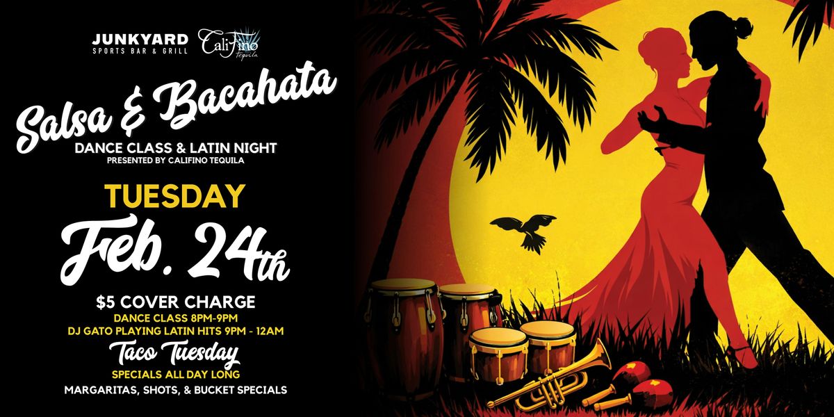 Salsa & Bachata Dance Class + Latin Night with DJ Gato @ Junkyard ...