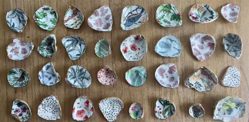 Decoupage with Final Straw Foundation and Sand Bar Shell Art