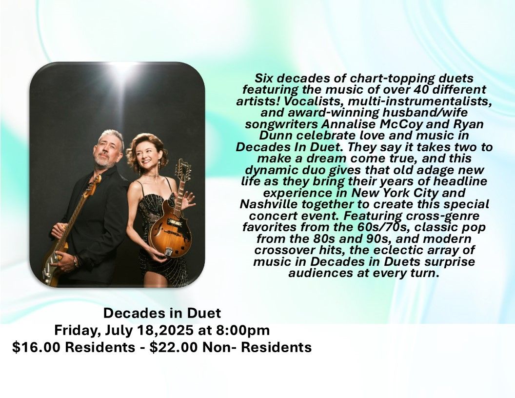 Decades In Duet at John W Engeman Theatre At Northport, 10 June | Event in Northport | AllEvents