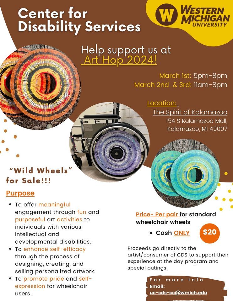 WMU Center for Disability Services at Art Hop! Introducing "Wild Wheels