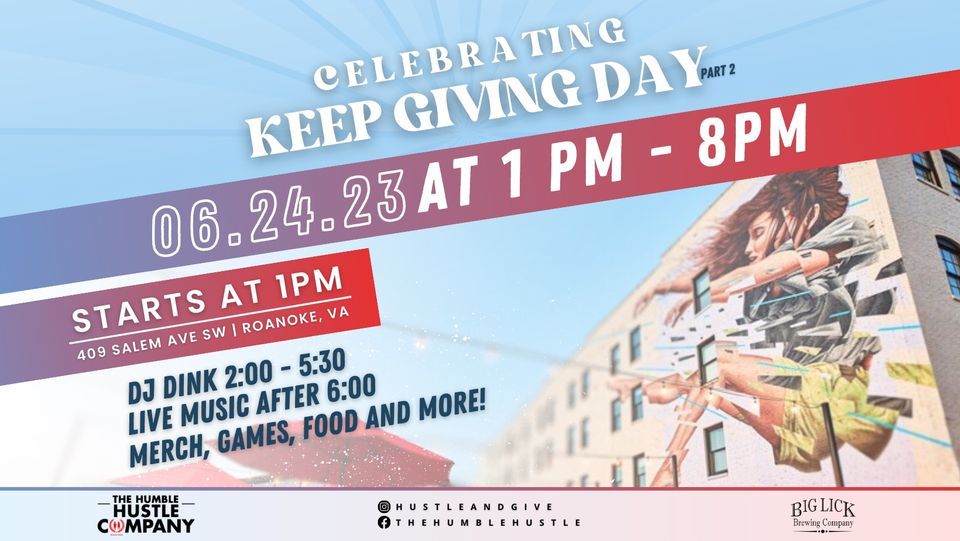 Keep Giving Day Party Big Lick Brewing Company Salem 24 June keep-giving-day-party-big-lick-brewing-company-salem-24-june