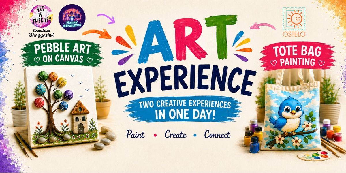 Art Experience - Tote Bag & Pebble Art