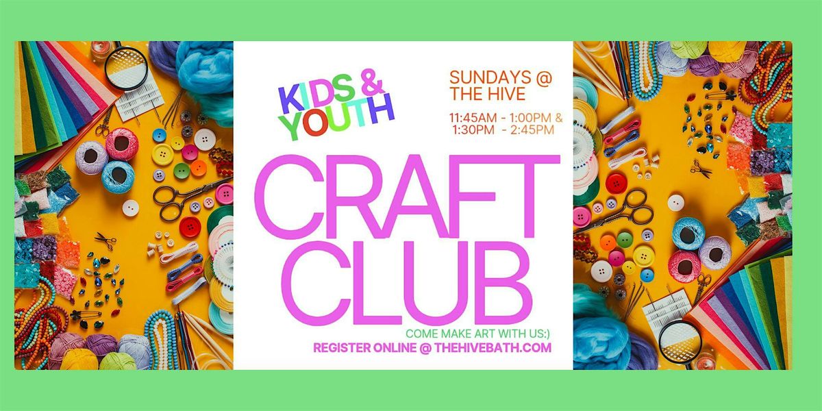 Kids & Youth CRAFT CLUB with Mulu Mobile Arts Studio
