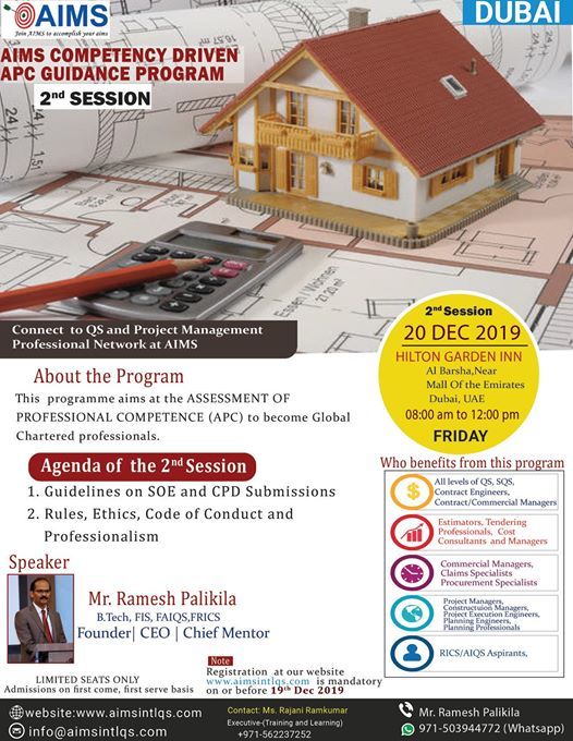 Aims Dxb Apc Program Session 2 At Hilton Garden Inn Dubai Mall Of