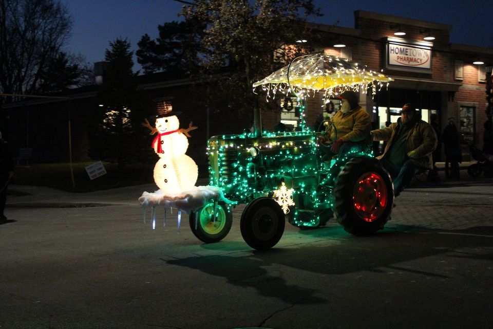 DeWitt Electric Light Parade, Bridge Street, DeWitt Michigan, December