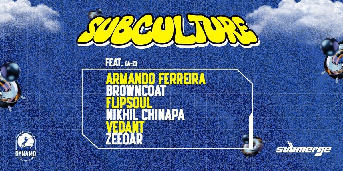 Subculture Ft. Nikhil Chinapa, BrownCoat & more, 23 May | Event in Goa | AllEvents