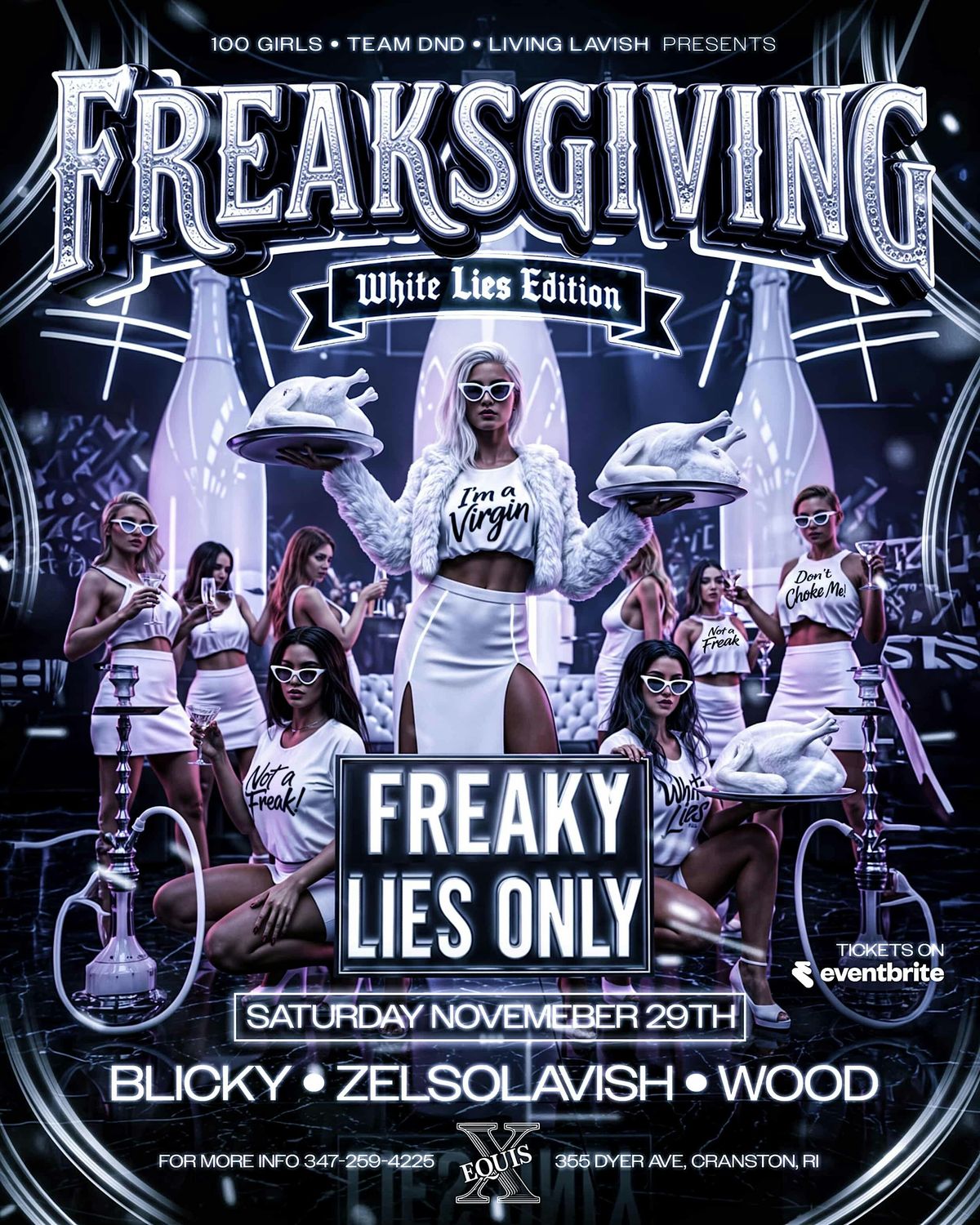FREAKS GIVING (WHITE LIES EDITION), 29 November | Event in Cranston | AllEvents