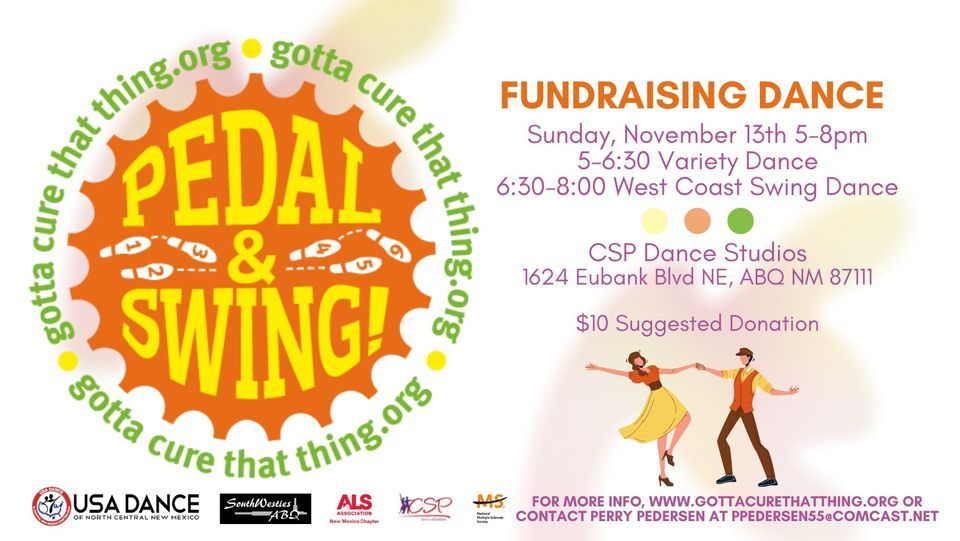 Pedal & Swing Fundraising Dance for ALS & MS, CSP Dance Studios