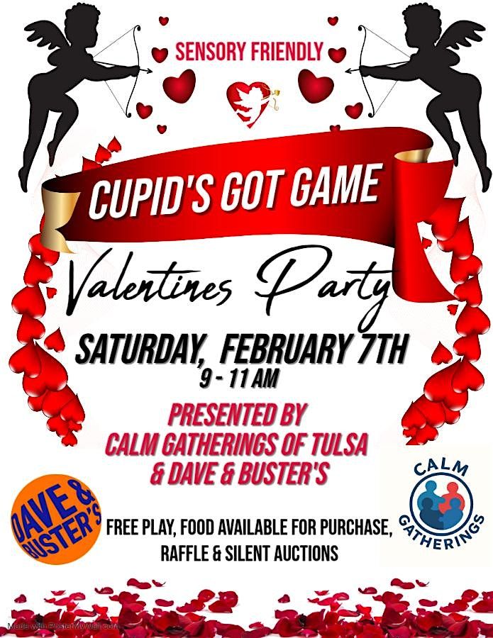 Cupid's Got Game! A Sensory- Friendly Valentine's Party, 7 February | Event in Tulsa | AllEvents