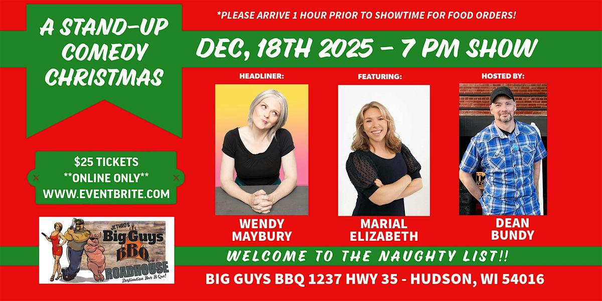 A Stand Up Comedy Christmas!, 18 December | Event in Hudson | AllEvents