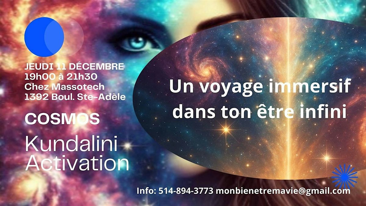 COSMOS - Kundalini Activation Ste-Adèle, 11 December | Event in Sainte-Adèle | AllEvents
