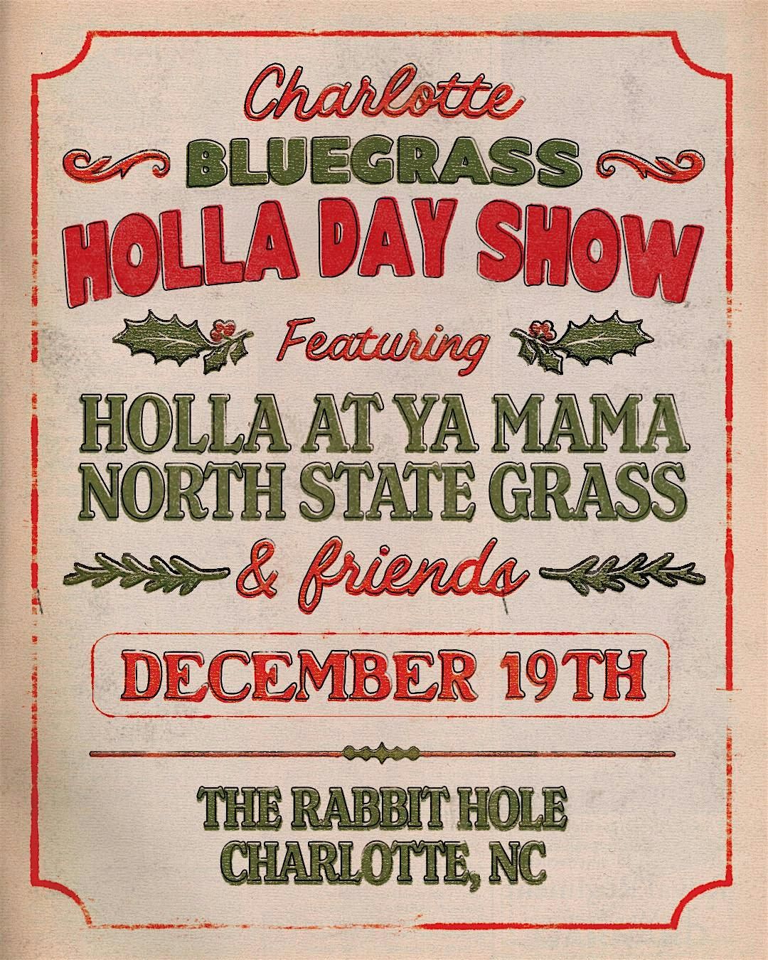 Charlotte Bluegrass Holiday Show, 19 December | Event in Charlotte | AllEvents