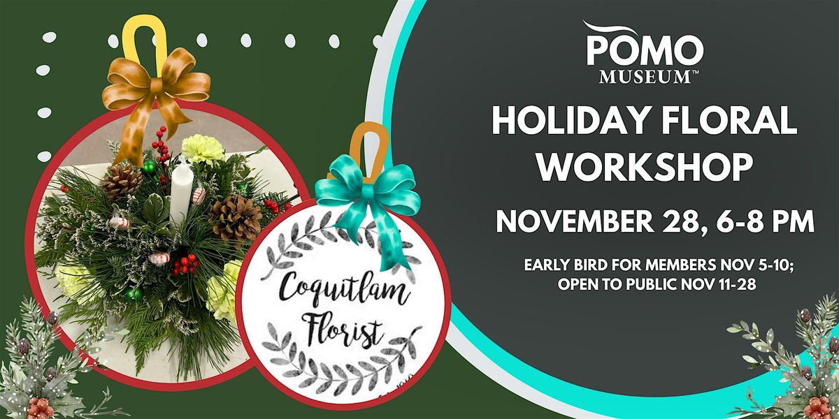 Holiday Floral Workshop, 28 November | Event in Port Moody | AllEvents