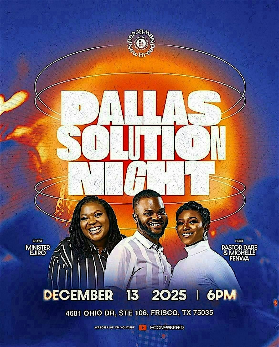 Dallas Solution Night, 13 December | Event in Frisco | AllEvents