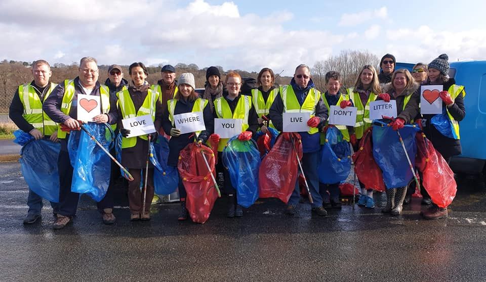Sirhowy River Litterpick from Bridges Vet to Bistro 8., Tram Road Industrial Estate, Blackwood