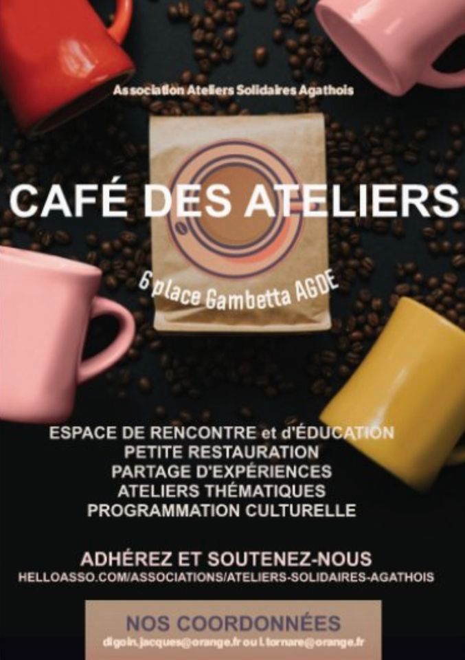 Atelier deco Noël, Café des Ateliers Solidaires Agathois, Agde