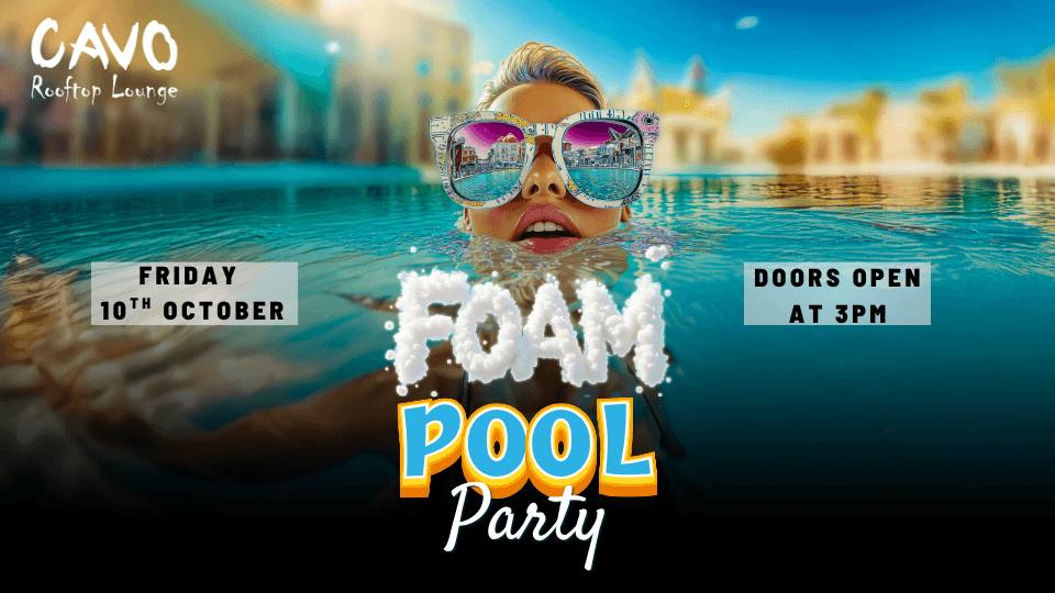 Foam Pool Party at Cavo Rooftop, 10 October | Event in Manama | AllEvents