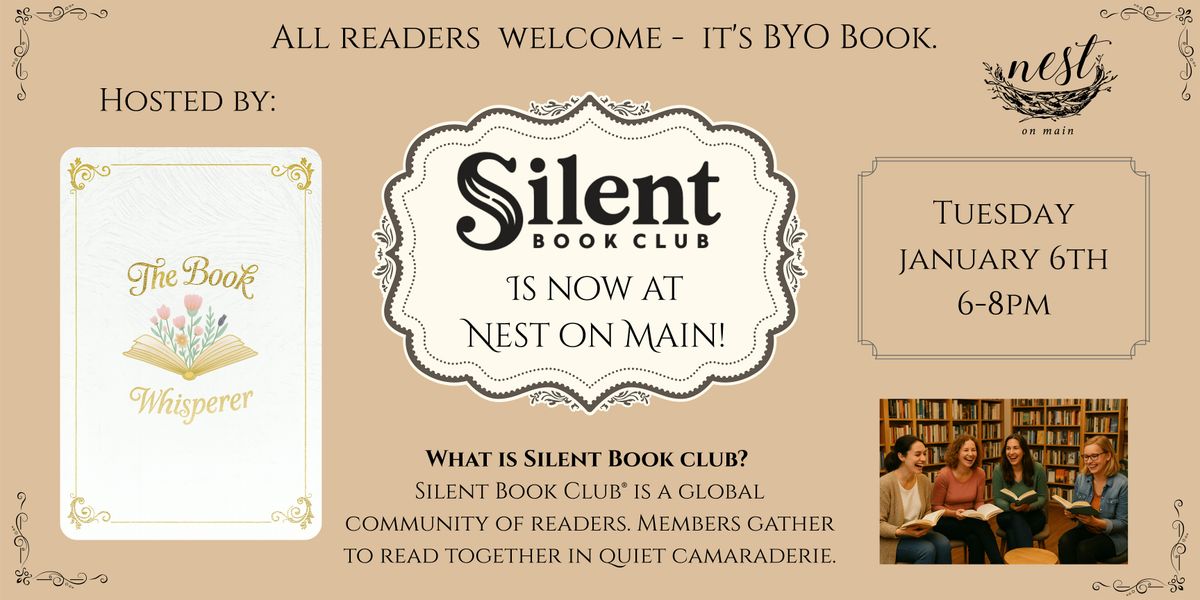 Silent Book Club at Nest on Main – Hosted by The Book Whisperer, 6 January | Event in Northport | AllEvents