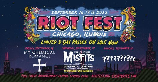 Riot Fest 2022 Douglas Park Forest Park September 16 To September 18 Allevents In New Rock Festival 2022 In September