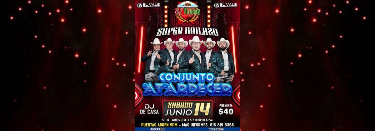 CONJUNTO  ATARDECER, 14 June | Event in Seymour | AllEvents