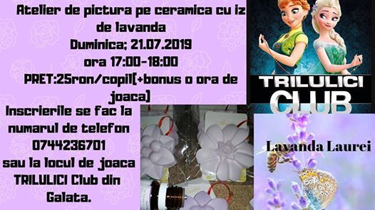 Atelier De Pictura Pe Ceramica Cu Iz De Lavanda At Trilulici Club