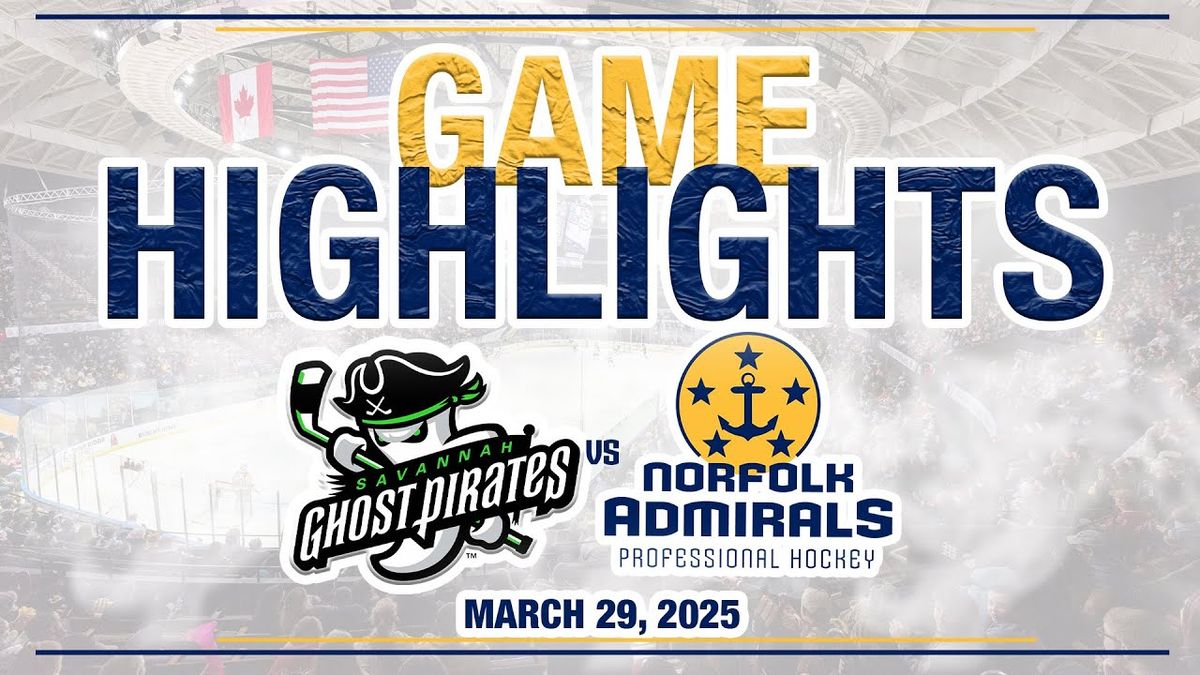 Savannah Ghost Pirates vs. Norfolk Admirals, 16 October | Event in Savannah | AllEvents
