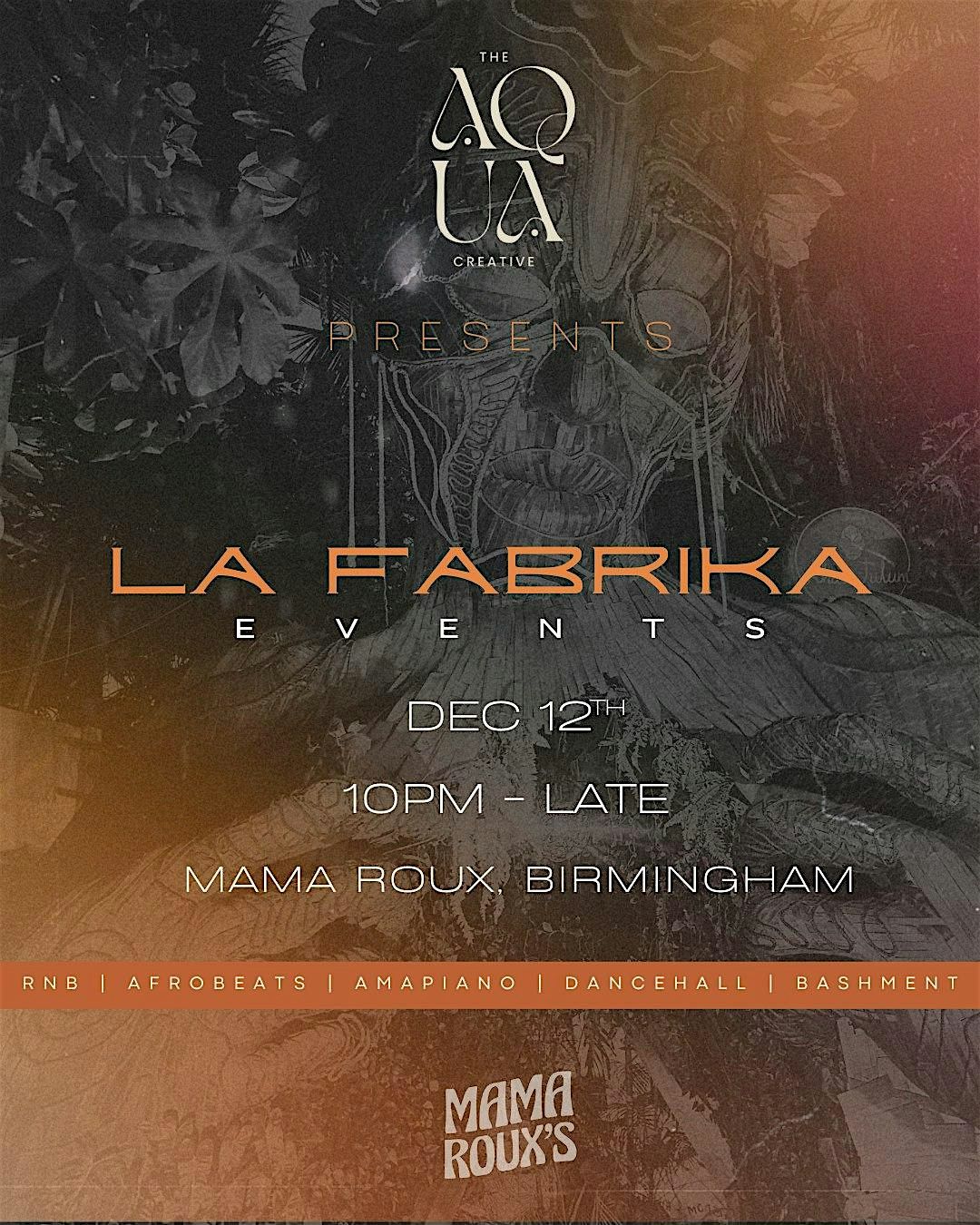 La Fabrika Event, 12 December | Event in Deritend | AllEvents